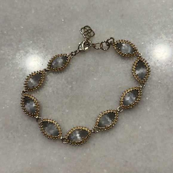 Kendra Scott gold bracelet with gray stones - Picture 2 of 3